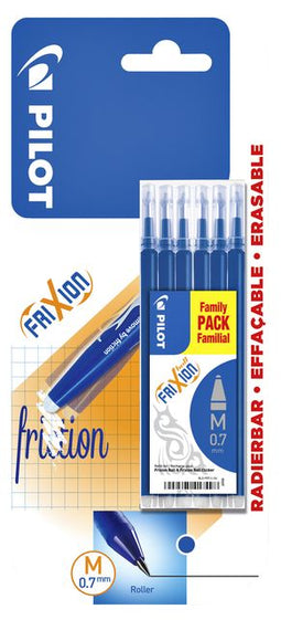 Rollerpenvulling PILOT Frixion blauw 0.35mm blister à 6 stuks