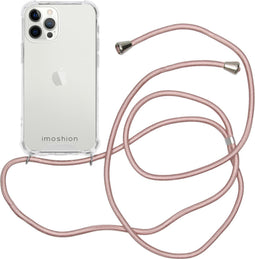 imoshion Hoesje Geschikt voor iPhone 12 Pro Max Hoesje Met Koord - imoshion Backcover met koord - Transparant