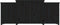 vidaXL - Dressoir - 164x37x68 - cm - massief - grenenhout - zwart