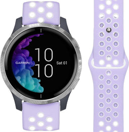 iMoshion Bandje Geschikt voor Garmin Vivoactive 3 / Venu / Forerunner 245 - iMoshion Siliconen sport bandje - Wit