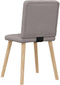 vidaXL - Eetkamerstoelen - draaibaar - 2 - st - stof - taupe
