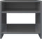 vidaXL - Nachtkastjes - 2 - st - 40x30x40 - cm - bewerkt - hout - grijs