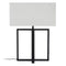 Atmooz - Tafellamp Amadora - Slaapkamer / Woonkamer - Industrieel - Zwart en witte kap - Hoogte 53cm - Metaal