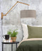 GOOD&MOJO Wandlamp Andes - Bamboe/Blauw - 95x47x55cm - Binnen Scandinavisch,Bohemian