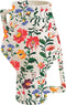 Return to Sender | Vaas Medium 30 cm Bed of Flowers print Upside Down - handgeschilderd met handvat - Bloemenvaas