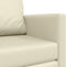 vidaXL - Vloersofa - Bed - 2-in-1 - Crème - 124x71x78 - cm - Kunstleer
