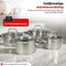 Smile Pannenset - Kookpannenset Inductie met Antiaanbaklaag - RVS - Set van 5 (5 stuks)