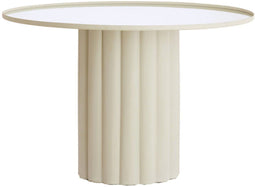 Light&living Bijzettafel Ø91,5x60,5 cm ROSARIO spiegel helder+crème
