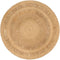 vidaXL - Tapijt - rond - 180 - cm - gevlochten - jute
