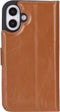 NorthLife Geschikt voor iPhone 16 Plus - Leren Afneembare 2-in-1 bookcase telefoonhoes - Cognac