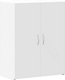 vidaXL - Archiefkast - 60x32x77,5 - cm - bewerkt - hout - wit