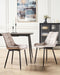 Set van 2 eetkamerstoelen MELROSE Fluweel Taupe