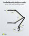 Goobay LED clamp magnifying lamp, 10 W, black - 800 lm, brightness and light color adjustable, 127 m