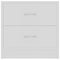 vidaXL - Nachtkastjes - 2 - st - 40x30x40 - cm - bewerkt - hout - wit