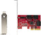 Startech.com 6P6G-PCIE-SATA-CARD - SATA PCIe Uitbreidingskaart - 6x SATA-600 - Goud Rood