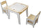Milou Kinderzitgroep - Tafel met 2 stoelen - Opbergruimte - Naturel