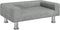 vidaXL Kinderbank 70x45x26,5 cm fluweel lichtgrijs
