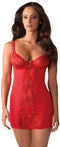 Heartina Negligé Met String - Rood