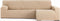 Hoes voor chaise longue met lange armleuning rechts Eysa TROYA Beige 170 x 110 x 310 cm