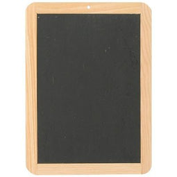Klika - Krijtbordje met houten rand 22x30 cm - 14 stuks