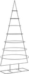 vidaXL - Kerstdecoratie - kerstboom - 210 - cm - metaal - zwart