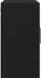 vidaXL - Zwarte - Eiken - Wandkast - - - 60x30x60 - cm, - Gemaakt - van - Bewerkt - Hout