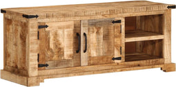 vidaXL - Tv-meubel - 110x35x45 - cm - massief - ruw - mangohout