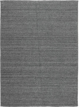 Nouveau Plain Dark Grey Vloerkleed - 140x200 - Rechthoek - Laagpolig Tapijt - Industrieel - Antraciet, Grijs