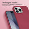 iMoshion Hoesje Geschikt voor iPhone 14 Pro Max Hoesje Met Koord - iMoshion Color Backcover met afneembaar koord - Donkerrood