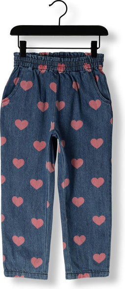 Konges Slojd Magot Frill Pants Aop Gots Jeans Meisjes - Broek - Blauw - Maat 122/128
