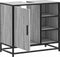 vidaXL - Wastafelkast - 65x33x60 - cm - bewerkt - hout - grijs - sonoma - eikenkleurig