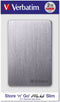 Verbatim Store 'n' Go ALU - Mobiele harde schijf 2TB - USB 3.2 Gen 1 - Grijs
