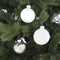 House of Seasons Kerstballen Set - 42 Stuks - Ø5-7 cm - Glas - Wit (42 stuks)