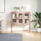 vidaXL - Dressoir - 100,5x39x107 - cm - koudgewalst - staal - roze