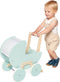 Janod Zen - Houten Poppenwagen - Voor Poppen Tot 42 Cm - Inclusief Deken en Kussen