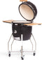 Yakiniku - Kamado - Large - 19Inch - Inclusief Onderstel En Zijtafels - Houtskool - Kamado Grill - 49cm Grilloppervlak