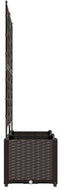 vidaXL - Tuinplantbak - met - Trellis - 2 - st - Bruin - 80x40x143 - cm