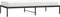 vidaXL - Bedframe - metaal - zwart - 100x190 - cm
