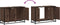 vidaXL - Wastafelkast - 90x33x60 - cm - bewerkt - hout - bruin - eikenkleurig