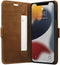 Dbramante1928 iPhone 13 Pro Max - Flip cover - Magneetsluiting en ruimte voor pasjes - Cognac