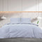 vidaXL - Dekbedovertrekset - 260x220 - cm - katoen - grijs