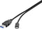 Renkforce RF-4381077 - USB 3.2 Gen1 USB-A naar USB-C kabel - 10 Gbit/s - Zwart 0.50 m