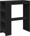 vidaXL - Bartafel - met - rekken - 90x40x103,5 - cm - bewerkt - hout - zwart