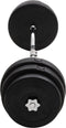 vidaXL - Halter - gebogen - met - gewichten - 90 - kg
