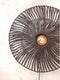 GOOD&MOJO Wandlamp Zanzibar - Rotan Zwart - Ø40cm - Binnen Modern