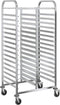 vidaXL - Dienbladenwagen - met - 32 - GN-bakken - 75x55x162,5 - cm - roestvrij - staal