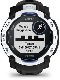 Garmin Instinct 3 - Smartwatch - Zonne-energie 50 mm - Wit (Blauw Zwart)