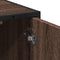 vidaXL - Wastafelkast - 65x33x60 - cm - bewerkt - hout - bruin - eikenkleur