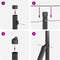 vidaXL - Hekposten - met - Spike - - - 7 - stuks - Ø32 - mm, - 60 - cm, - Gegalvaniseerd - Staal