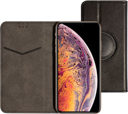 Mobiparts Classic Wallet Case - Universeel - Ruimte voor pasjes - Zwart
